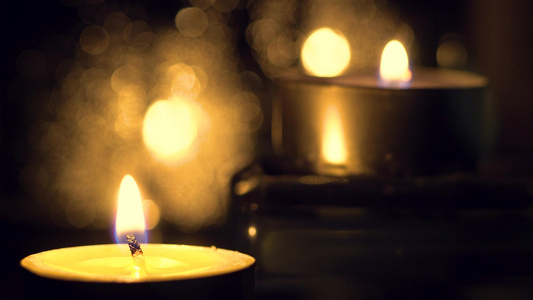 祈福蜡烛烛光致敬哀悼[求愿]视频