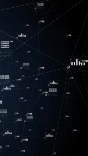 数据金融背景视频14秒视频
