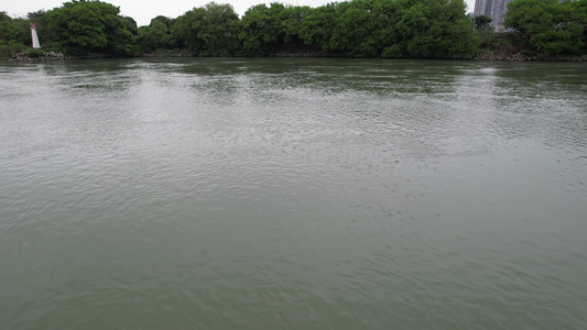 河流河水航拍视频