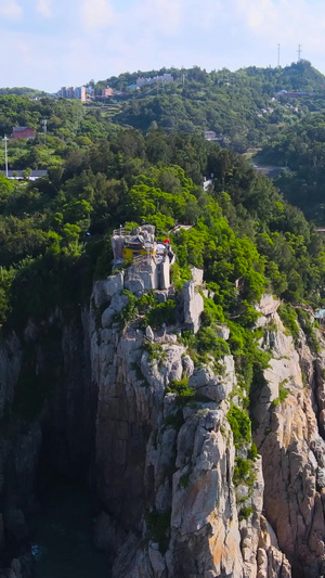温州4A风景区仙叠岩观景台航拍97秒视频