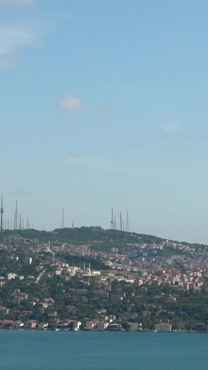 土耳其伊斯坦布尔城市延时旅游景点10秒视频