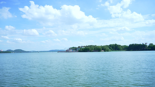 武汉东湖风景区楚风园风景视频