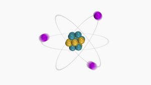 显示质子中子和电子的原子9秒视频