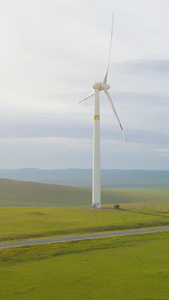 草原风力发电新能源视频