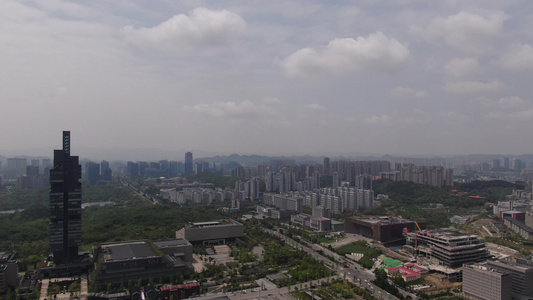 贵州贵阳城市高楼建筑航拍视频视频