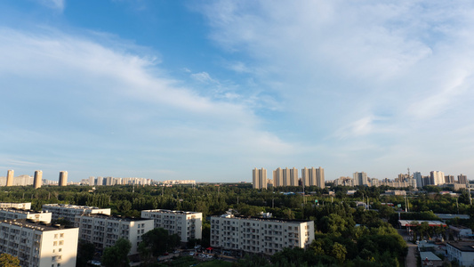 城市晚霞[中小城市]视频