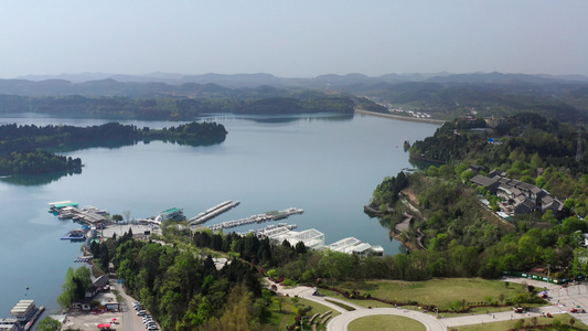 四川绵阳仙海水利风景区视频