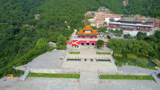 中国天津蓟县盘山风景区风光视频