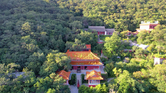 中国天津蓟县盘山风景区风光视频