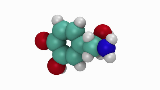 去甲肾上腺素分子的动画视频