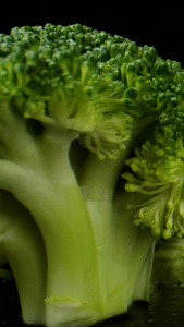 西蓝花有机蔬菜绿色食材绿色蔬菜视频