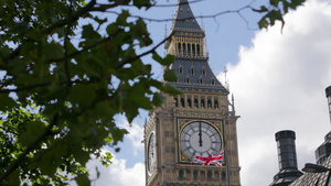 伦敦威斯敏斯特大本钟钟楼建筑景观14秒视频