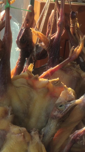过年年味节日气氛年货腊肉腊鸭中式美食素材中国年视频