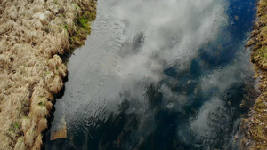 航拍慕士塔格峰河水实拍视频13秒视频