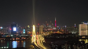 4k广州洛溪大桥夜景15秒视频