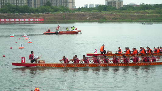 【民生】湖南衡阳端午民俗活动赛龙舟4k视频视频