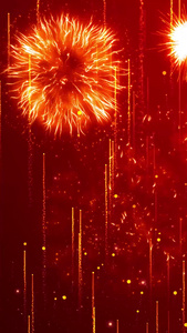 烟花粒子节日庆典背景视频新年倒计时视频