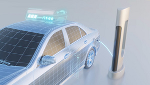 科技万物互联智能汽车后期包装ＡＥ模板40秒视频
