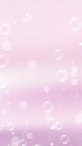 粉色唯美动态粒子气泡背景视频视频