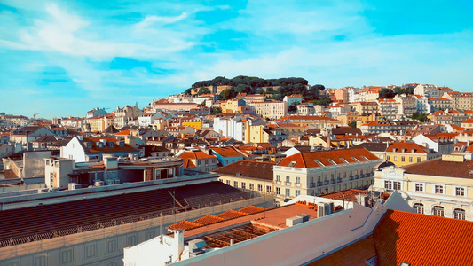 葡萄牙里斯本城市全景视频