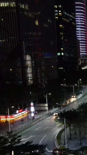 高清航拍广州城市中轴夜景花城汇花城广场城市建筑50秒视频