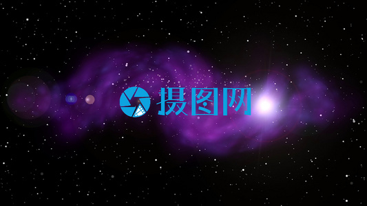 AE模板 超炫星空震撼光写字logo演绎视频