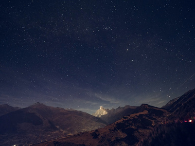 西北星空夜景视频