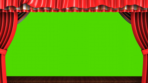 经典戏剧舞台绿色屏幕6秒视频