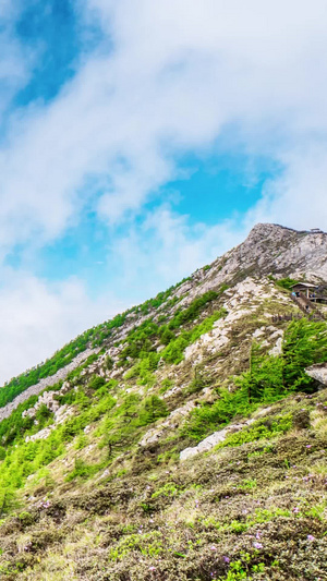 太白山景观延时旅游十大景区16秒视频