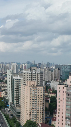 上海内环高架路城市交通61秒视频
