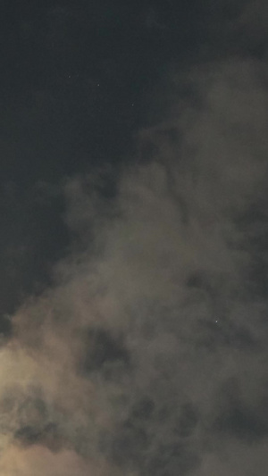 6k延时月亮光影云彩实拍素材11秒视频