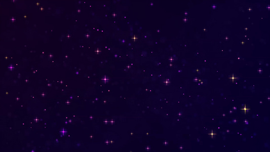 绚丽粒子星星动画背景视频