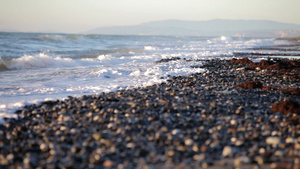 西班牙鹅卵石海滩31秒视频