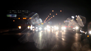 晚上从车上看交通17秒视频