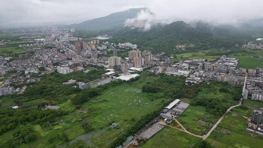 普宁村庄航拍4k原片视频