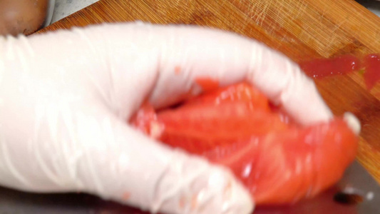 美食制作切西红柿视频