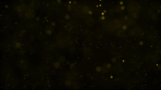 黄色粒子动画元素带透明度通道70视频