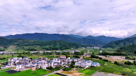 美丽乡村 茶田风光 福建航拍视频