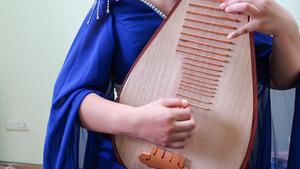 中国民族器乐琵琶古风国风演奏弹奏素材67秒视频