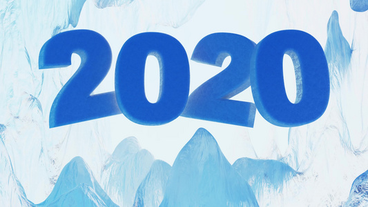 在冰冻的洞穴霜冻的2020视频