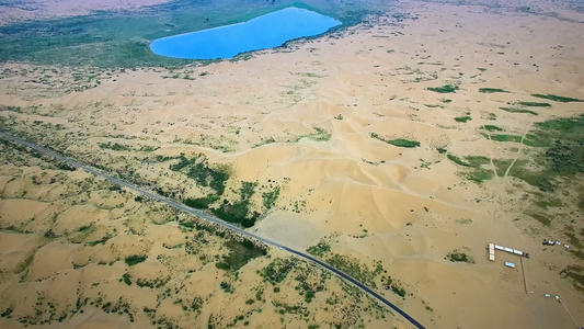 沙漠湖泊视频