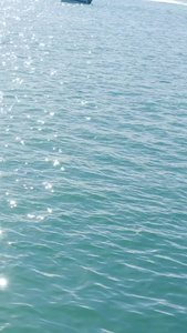 实拍海水水面波光粼粼视频素材视频