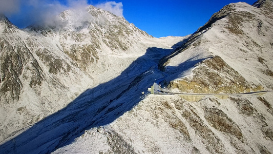 川西雪山4K航拍视频