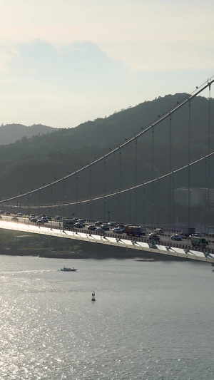 桥梁上的车流合集129秒视频