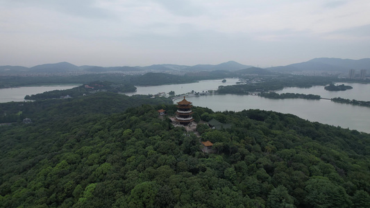 无锡太湖鼋头渚风景区航拍视频