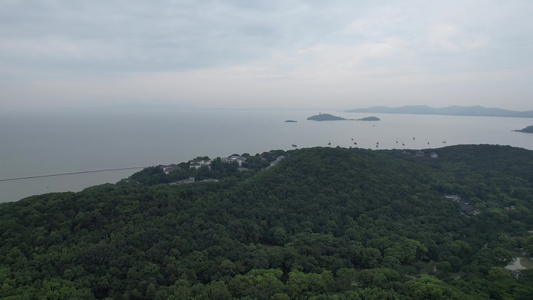 无锡太湖鼋头渚风景区航拍视频