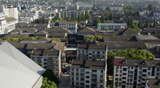 浙江绍兴老城区风光视频