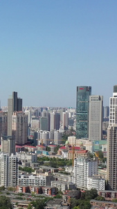 天津城市风光市中心高楼群航拍视频天津宣传片视频