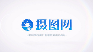 简洁明亮光线LOGO演绎片头片尾15秒视频