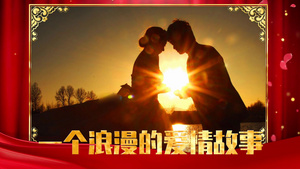 中国风背景绚丽多彩大气高端婚礼展示会声会影模板76秒视频
